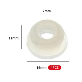 ANBOO 4 pieces gear lever seal for automatic white wear-resistant rubber sleeve for Ford Fiesta Focus 4S6P7412AB (4S6P7412AB)