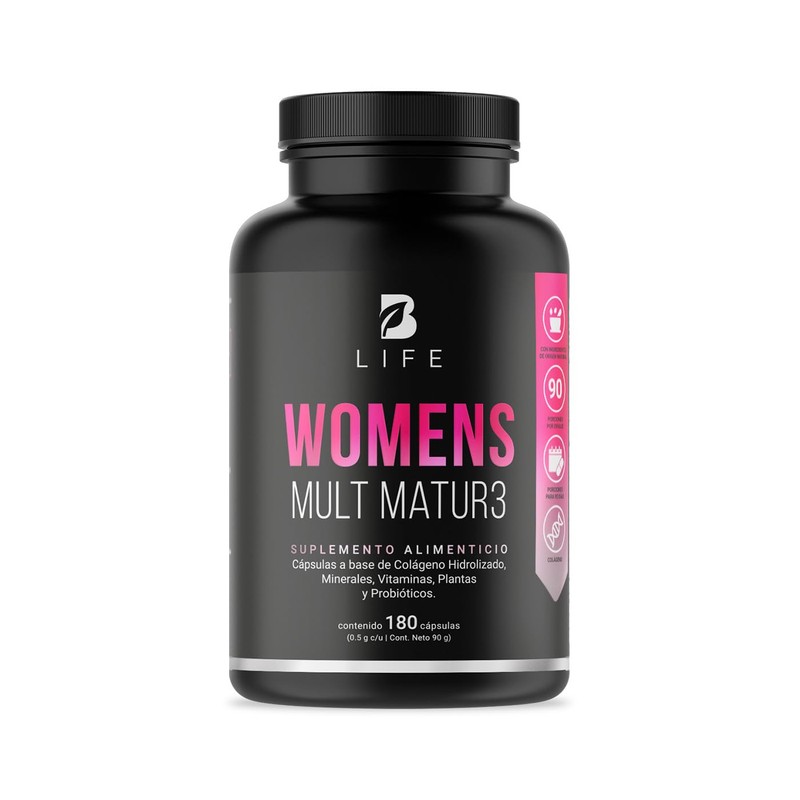 B Life Multivitamínico para Mujer + 40 años Con 180
