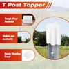 50 Pcs T Post Safety Caps, Safe T-Post Caps T