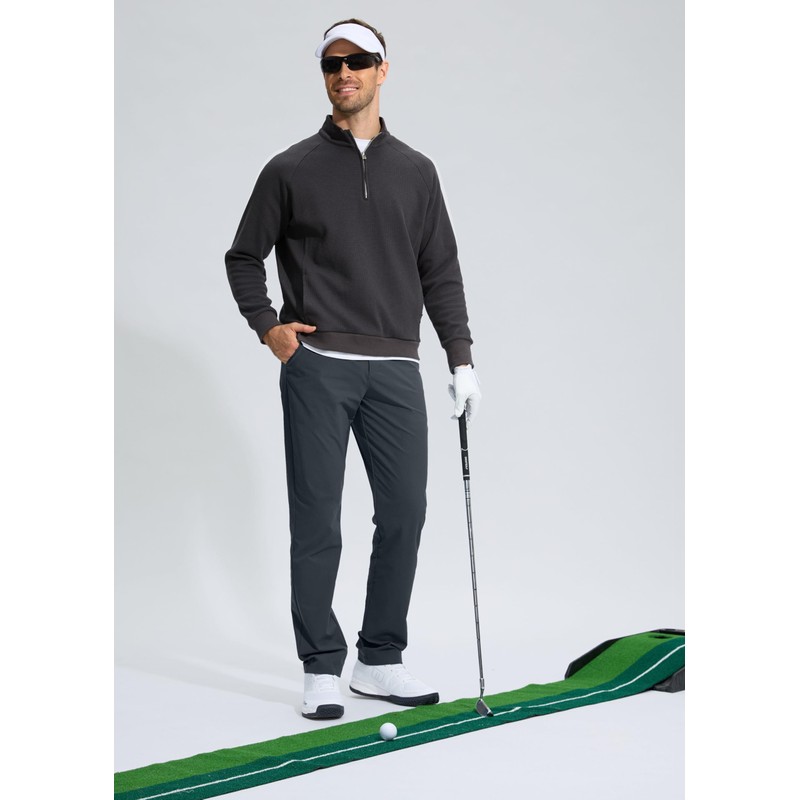 Pudolla Men's Golf Pants Stretch Work Pants for Men Dress