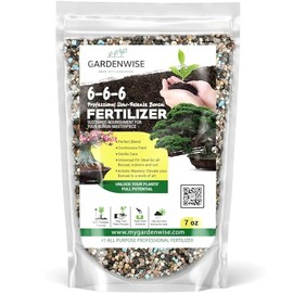 GARDENWISE Bonsai Fertilizer Pellets – Slow-Release Bonsai Tree Fertilizer & Food for Compact Growth, Dense Branching & Healthy Roots | Ideal for All Bonsai & Money Tree (7 OZ)