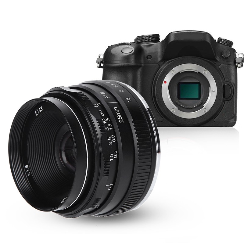 NEWYI 25mm F1.8 M4/3 Mount Large Aperture Small Wideangle Portrait