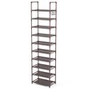 LANTEFUL 10 Tiers Tall Shoe Rack 20-25 Pairs Boots Organizer