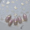 Butterfly Nail Art Stickers Decals Golden Star Butterflies Nail Stickers