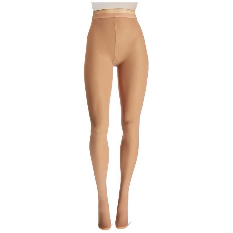 Danskin Women's Compression Footed Tight, Light Toast, B