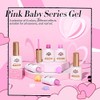 Born Pretty UV Nagellack Nude Rosa Weiß Gel Nagellack Süß