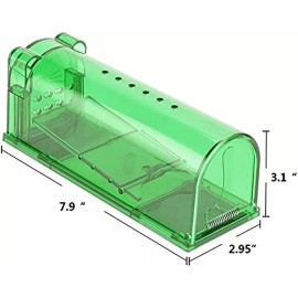 Freshworld-tape Electronic Mouse Trap Victor Control Rat Killer Box Pest Electric Rodent Zapper - 4PK(mix) Plastic Human Mouse Trap Green&Brown