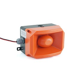 Mesan Brand Multi Tone Electronic Siren 43 Tone Easy Wall and Surface Montage Clear and Distinctive Sound ABS Body Material 12-24VAC/DC 110-220VAC Voltage Options (12-24VAC/DC)