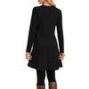 Narrame Winter Sweater Dress for Women, Long Sleeve, Casual, Side