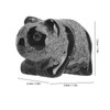 2pcs Panda Statue Obsidian Frosted Cute Mini Ingenious Handcrafted Panda