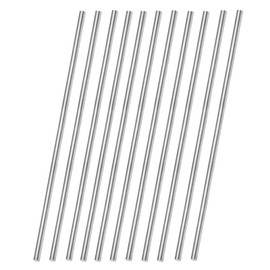 11 Pcs 304 Stainless Steel Round Rod,Phiowocx 1/8” x 16” Metal Solid Shaft Rods Bar,Smooth Steel Rods for DIY Craft Model,Industry,Metal Working Hobbies-Plane/Ship Model(3 x 406mm)