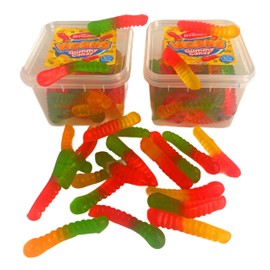 Wellmade's Worms Gummy Candy, Halal. 150g each (Pack of 2)