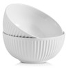 Hasense Large Salad Bowls of 2, Porcelain 60 Oz Serving