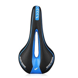 Binnan Bicycle Saddle, Gel Comfort Anti-Shock Adjustable Seat for Mountain Bike, Road Bike, BMX, Folding Bike