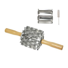 42-Hole Stainless Steel Doughnut Cutter, Replaceable Roller Blade, Doughnut Cutter Each Rotation Can Cut 42 Pieces of Dough
