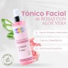 Tónico Facial Rosas Con Aloe Vera Vemare Refrescante 250 Ml