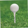 Kisangel 100pcs Golf Tees Ball Racks Wooden Golf Tee Base