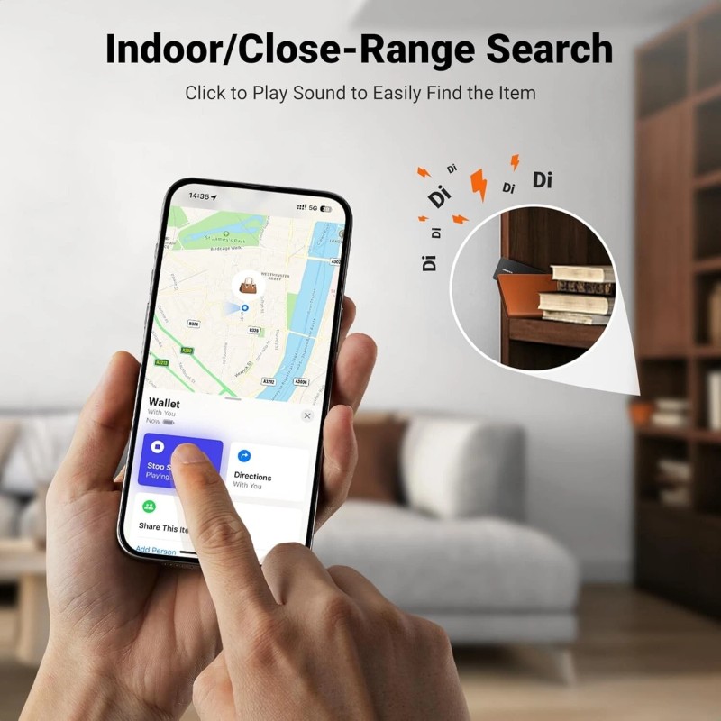 UGREEN FineTrack Slim Smart Finder Compatible with Apple Find My