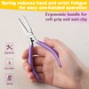 SPEEDWOX Flat Nose Pliers Smooth Jaw for Jewelry Making Mini