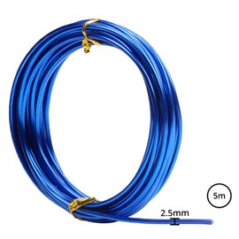 Belle Vous Aluminium Wire Jewellery Wire Craft Wire Colourful (Pack of 10) - Aluminium Wire Thickness 10 Aluminium Wire Rolls 5 m - 10 Colours - Flexible Metal Wire Bending Wire for Crafts, Floristry,