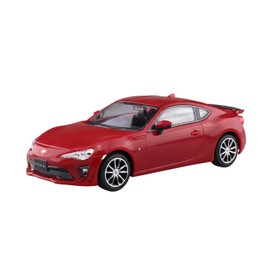 Aoshima Bunka Kyozai 03-F 1/32 The Snap Kit Series, Toyota 86, Pure Red, Color-Coded Plastic Model