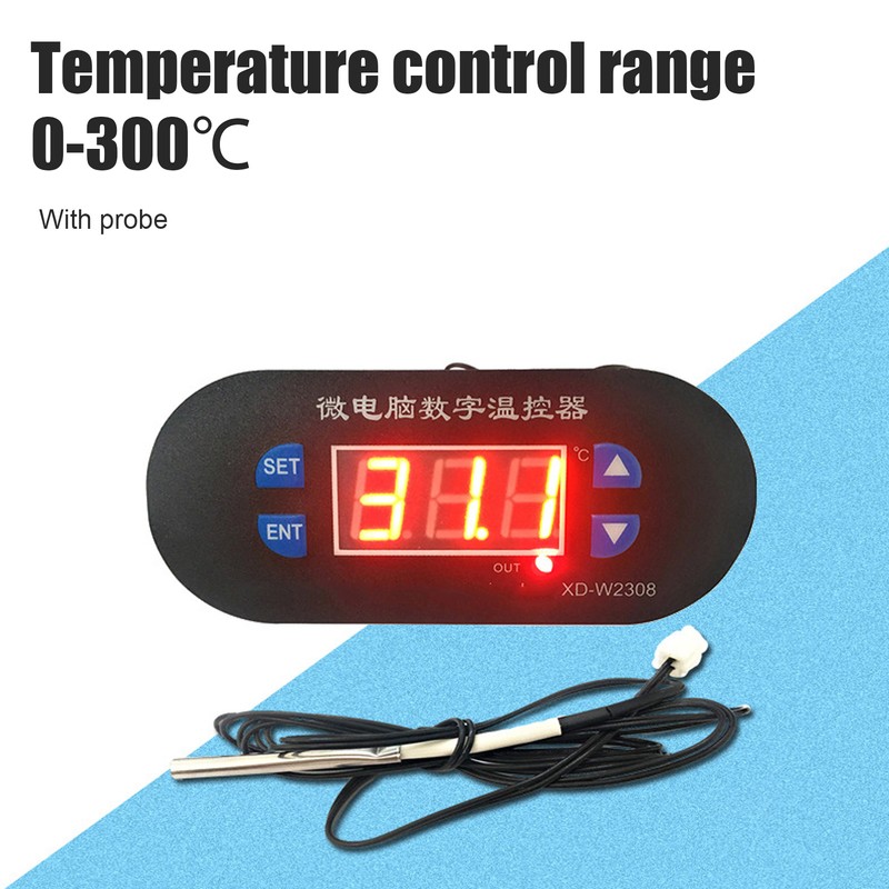 Digital Display Temperature Controller 0‑300℃ High Precise Adjustable Thermostat 220V