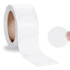 Samcos Transparent Round Seals, 500 Sheets, Diameter 1.0 inches (2.5