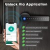 Smart Fingerprint Door Lock,Keyless Entry Keypad Door Lock with Handle,Automatic