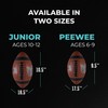 PlayCoach Youth Football in Junior & Peewee Sizes with 10