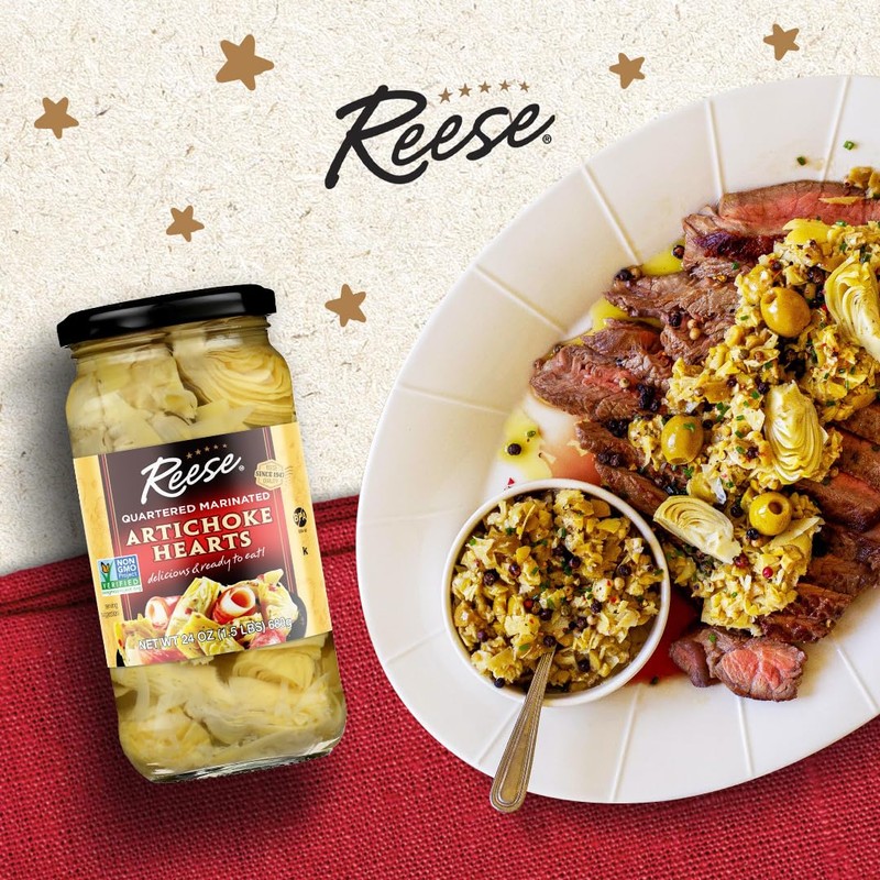 Reese Marinated Artichoke - 24 Ounces (Pack of 2)