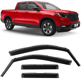 Voron Glass in-Channel Extra Durable Rain Guards for Honda Ridgeline 2017-2026, Window Deflectors, Vent Window Visors, 4 Pieces - 200790