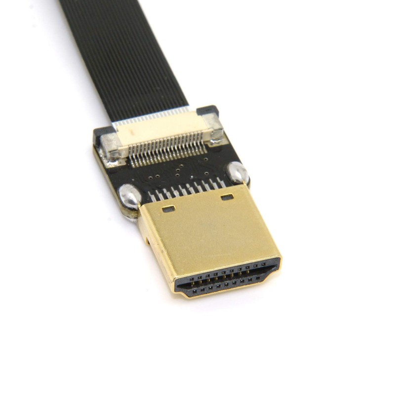 Cablecc Cable plano FPV Mini HDMI macho a HDMI macho