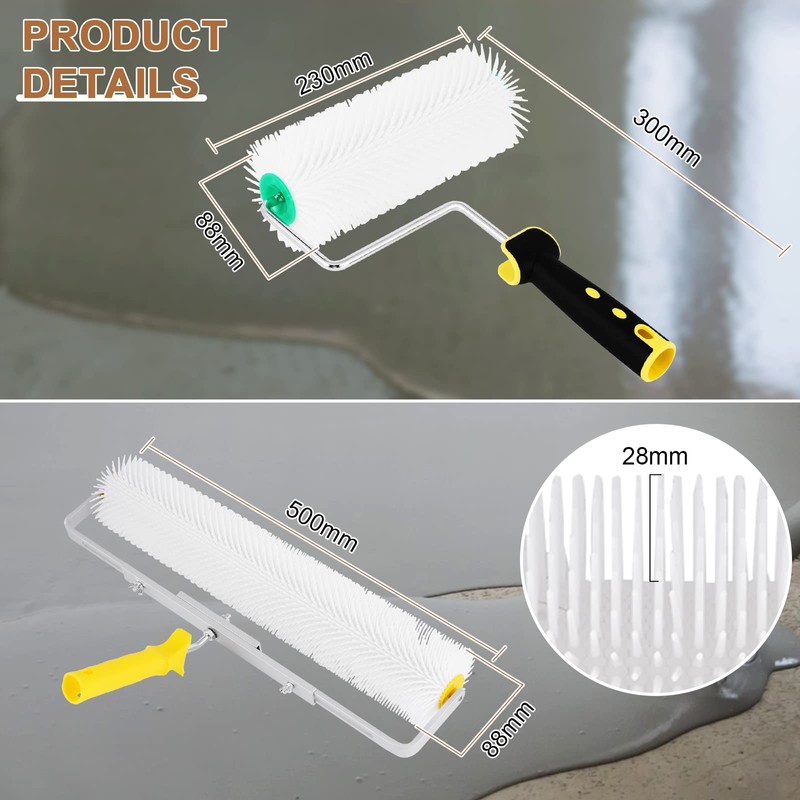 Self-levelling Cement Tool Kit, Self Leveling Concrete Tools Epoxy Roller