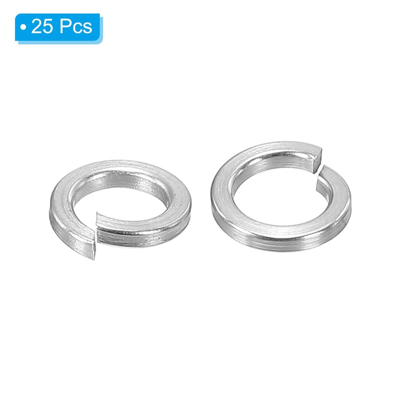 PATIKIL M4 Split Lock Washer, 25 Pack 4mm ID 6.3mm