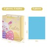 Colodeol 4 Pack 9" Easter Gift Bags with Tissue Paper,