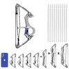 TIETHEKNOT 5.7”/5.8”/5.9”/6.0”/7.2”/9.9”/10.0” Archery Compound Bow and Arrow Set RH/LH Outdoor