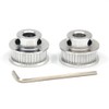ReliaBot 2PCs Aluminum 2GT Timing Pulley 36 Teeth Bore 8mm