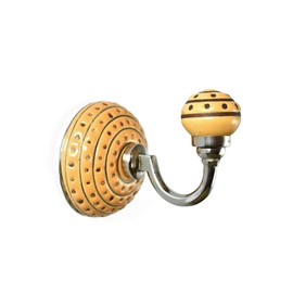 Hand Painted Ceramic Coat and Wall Hook Unique Ceramic Towel Hanger Robe Hook for Entryway Bedroom Kitchen Home - 1pc