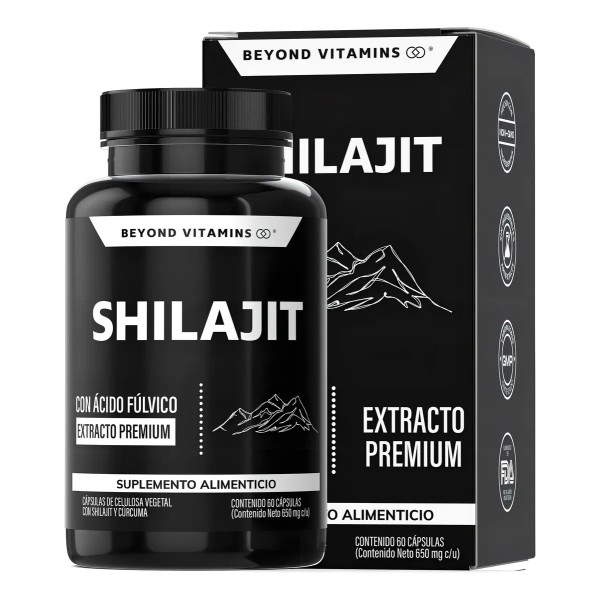 Shilajit Ultra Puro Del Himalaya Con Raíz De Cúrcuma (curcumina)