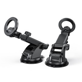 Esoulk Ring Magnetic Strong Car Holder Dashboard Windshield Air Vent Mounting Options (Dashboard & Windshield (Style1))