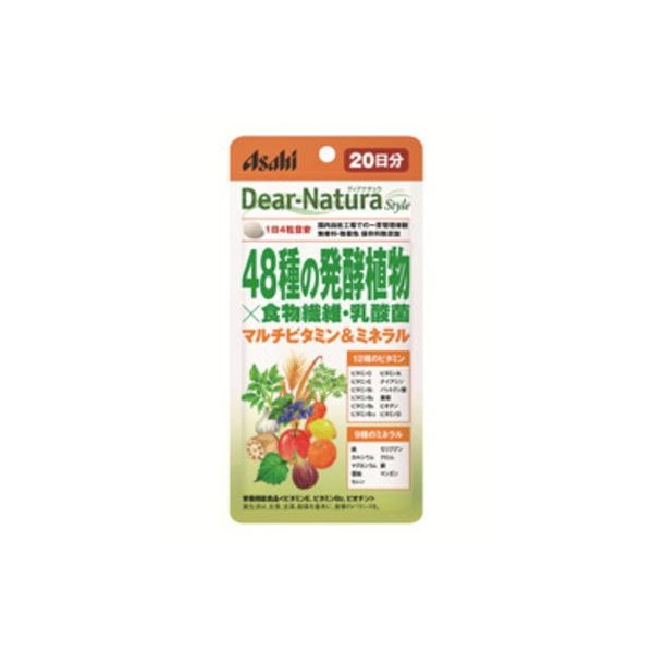 Asahi Dear Natura 48 kinds of fermented plants x dietary fiber, lactic acid bacteria 240 tablets x 10 pieces