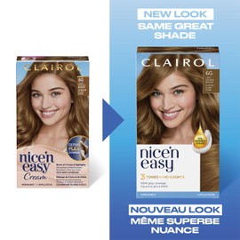 Clairol Nice'n Easy Permanent Hair Dye, 6G Light Golden Brown Hair Color, 1 Count
