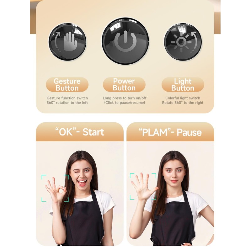 Advanced Technology Auto Face Tracking Tripod 360° Rotation | AI