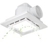 10" Ultra Quiet Bathroom Exhaust Fan with 6500K LED Light,