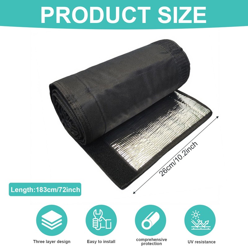 3-Layer HVAC Copper Pipe Insulation Cover – 600D Oxford Waterproof
