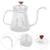 Ciieeo Glass Transparent Coffee Pot Hand Brewing Kettle for Coffee