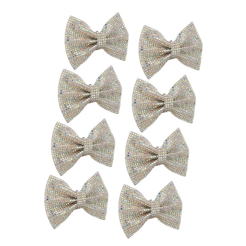 8pcs Bow Shoe Clips Detachable Bowknot Shoe Buckle Decorative Removable