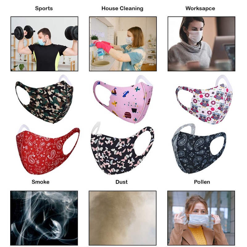 Kids Face Mask Reusable Washable Face Covering for Children Bandana