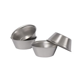 Artame 32204 Edelstahl-Sahnetörtchen-Formen, Set von 4, Pastel
