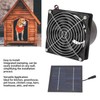 Solar Extractor Fan, Efficient Heat Dissipation Ventilation, 50W Solar Panel